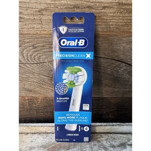 Oral-B EB20 Precision Clean Brush Heads Replacement 4 Count NEW